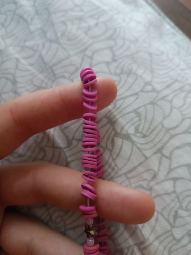 Braccialetto elastico rosa per bambina