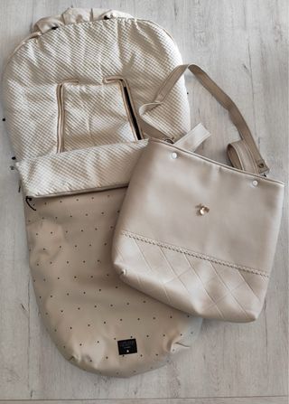 Cochecito Bebé 3 Piezas Beige