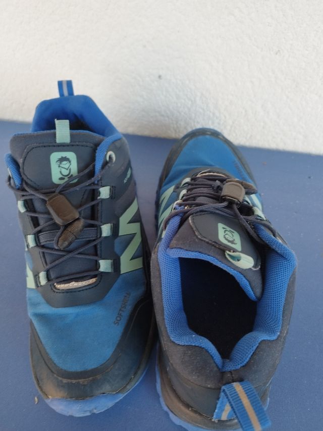 Zapatillas niño azules,número 35