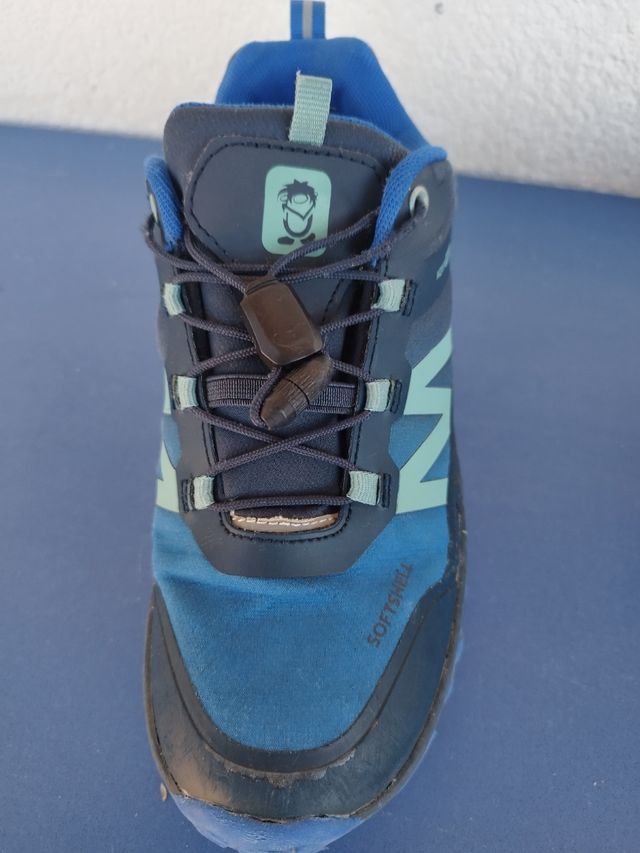 Zapatillas niño azules,número 35