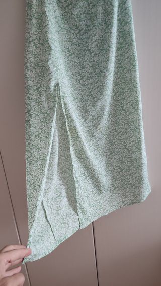 Falda larga floral S