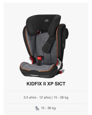 Silla Coche Britax Römer KIDFIX II XP Negra