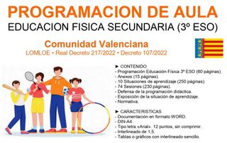 PROGRAMACION EDUCACION FISICA 3o ESO (VAL)