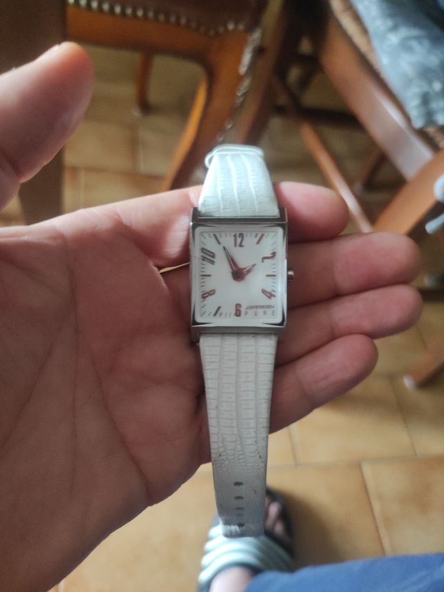 Orologio donna bianco e argento