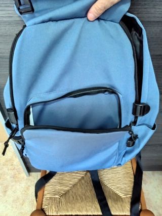 Mochila portátil impermeable azul - NUEVA