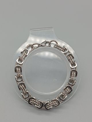Pulsera Hombre Acero Inox Cadena Bizantina