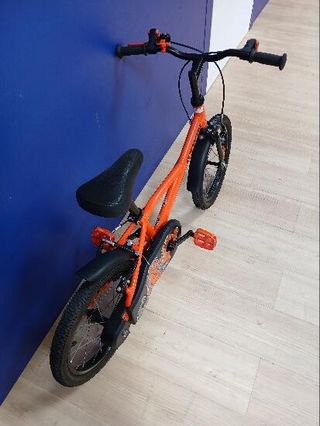 Bicicleta 16" niño niña robot