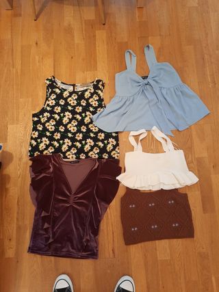 Lote 5 Tops Talla S