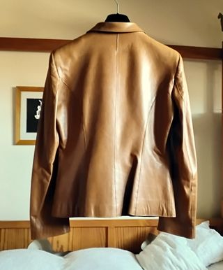 chaqueta nueva, piel natural, Purificacion Garcia,