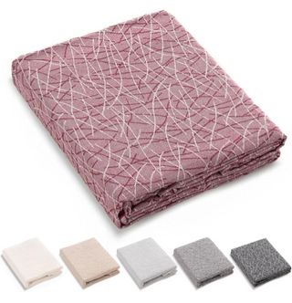Manta Multiusos Rosa y Blanca