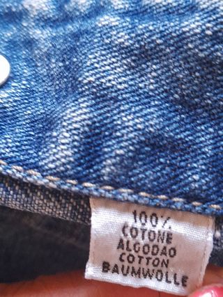 Giubbino in jeans blu