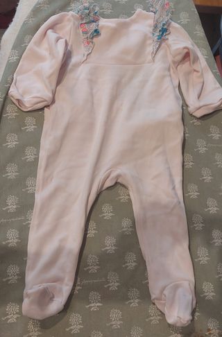 Tutina bimba 6 mesi rosa con volant