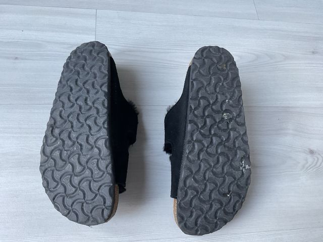 Birkenstock Negro Talla 37 Forradas Borrego