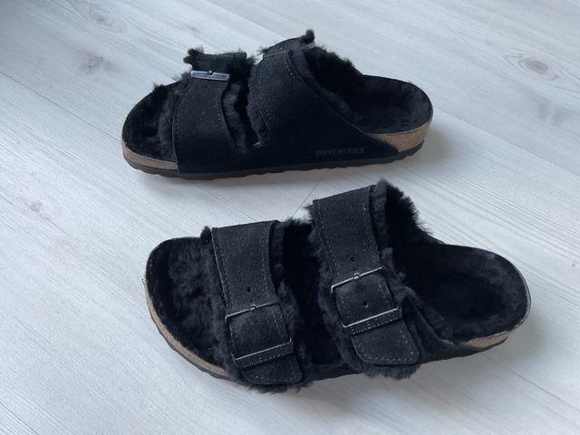 Birkenstock Negro Talla 37 Forradas Borrego
