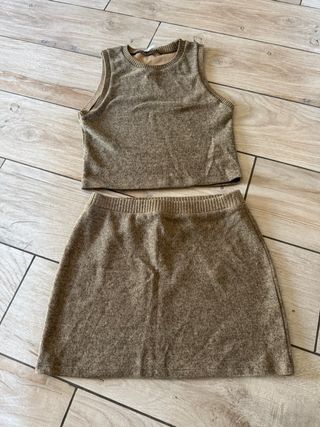 Completo Zara donna marrone