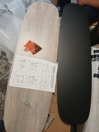 Mesa de entrada madera y metal