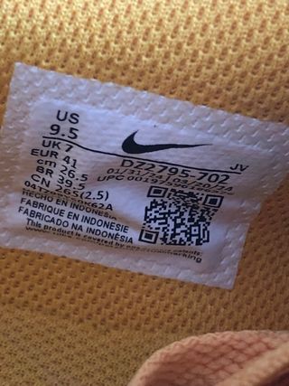 Nike Cortez Amarillas Talla 41