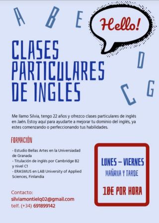 Clases particulares de Ingles