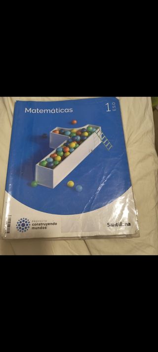 Libro Matemáticas 1ero de la ESO , Santillana