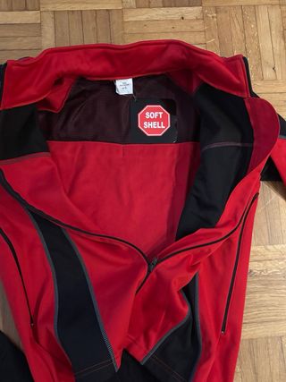 Conjunto Ciclismo Invierno Rojo y Negro