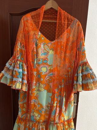 Vestido Gitana multicolor estampado