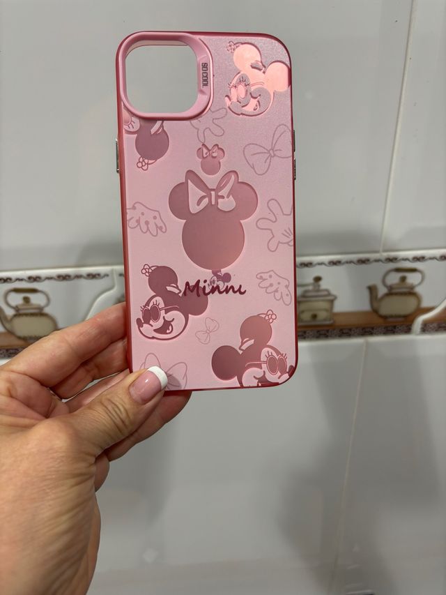 Funda iPhone 15 Plus Minni Rosa