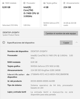 PC Gaming con Luces RGB