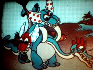 Super 8mm Calico Dragon Derann Película Animada