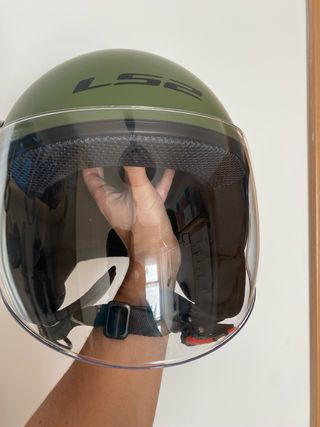 Casco Moto LS2 Talla M Verde