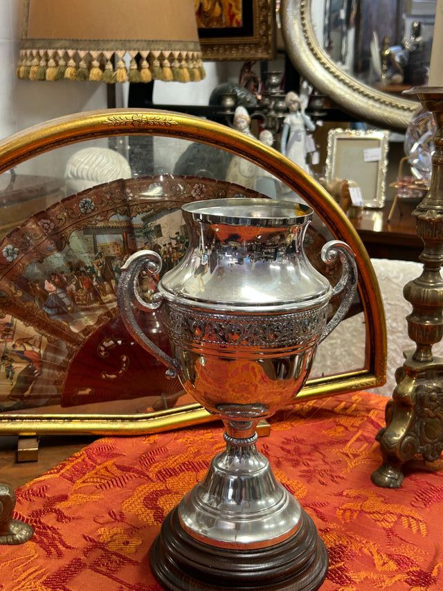 Gran copa de metal plateado OFERTA FLASH