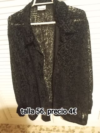 Camisa/Chaqueta Negra Talla 56