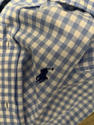 Camisa Polo Ralph Lauren cuadros azul