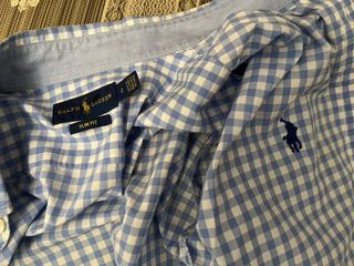 Camisa Polo Ralph Lauren cuadros azul