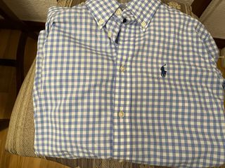 Camisa Polo Ralph Lauren cuadros azul