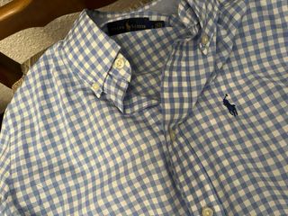 Camisa Polo Ralph Lauren cuadros azul