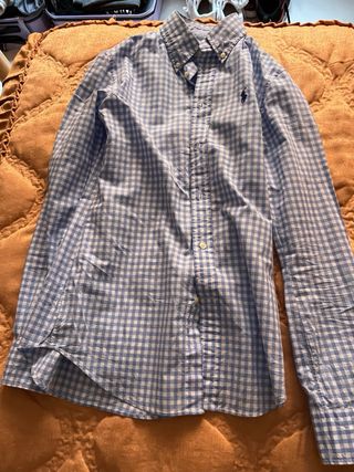Camisa Polo Ralph Lauren cuadros azul