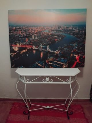 Conjunto recibidor y cuadro Londres