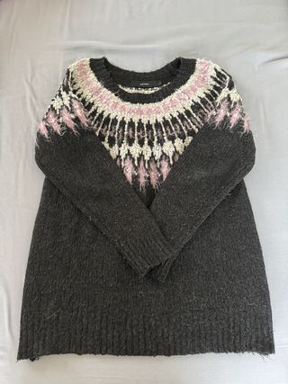 Jersey de lana con estampado Fair Isle
