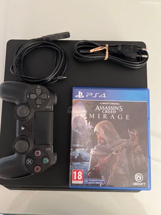 PS4 (PlayStation 4) Negra + Assassin's Creed Mirag