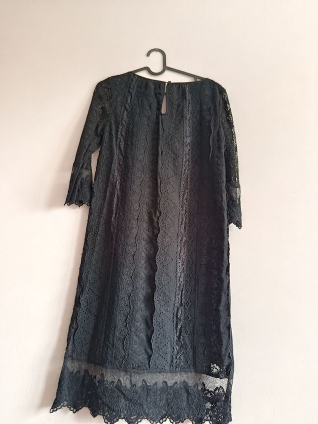 Vestido negro encaje American Retro T.36