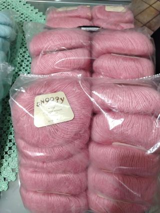 Lana Mohair Snoopy Rosa 40g