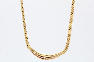 Gargantilla De Oro Combinado De 18K.. Ref: 039-02-00698