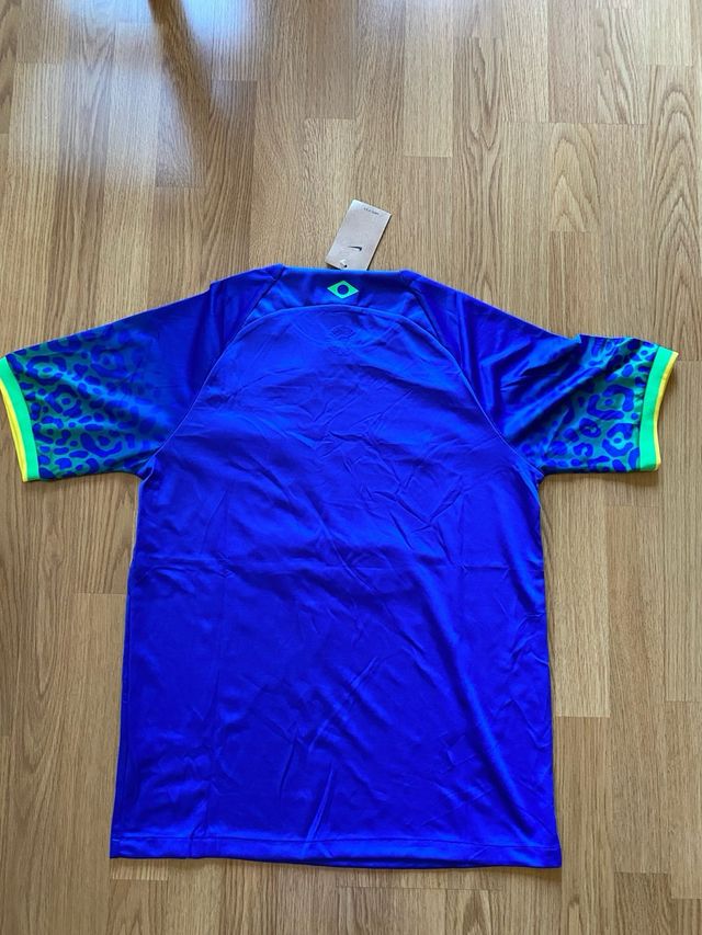 Camiseta Nike Brasil x Stussy Azul