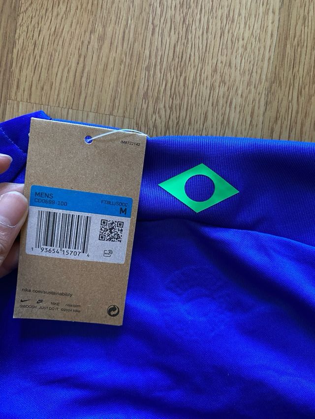 Camiseta Nike Brasil x Stussy Azul