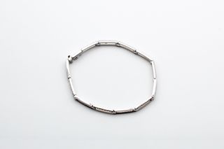 Pulsera De Oro Blanco De 18K.. Ref: 065-05-00185
