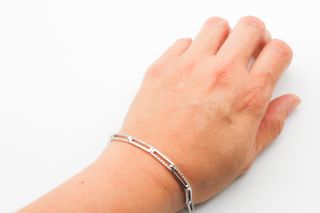 Pulsera De Oro Blanco De 18K.. Ref: 065-05-00185