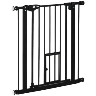  Barrera Seguridad Extensible 74-80x76,2 cm Negro