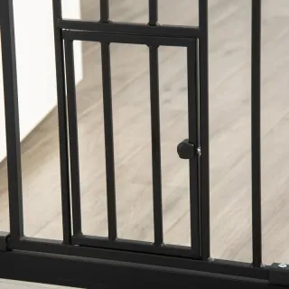  Barrera Seguridad Extensible 74-80x76,2 cm Negro