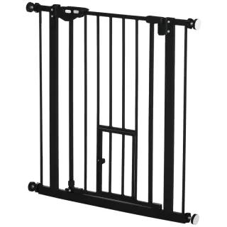  Barrera Seguridad Extensible 74-80x76,2 cm Negro