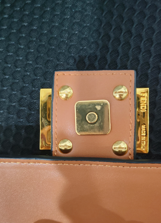 Bolso Fendi Rayas Marrón y Beige